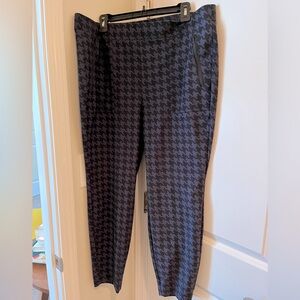 Houndstooth work cropped pants Lane Bryant Size 18